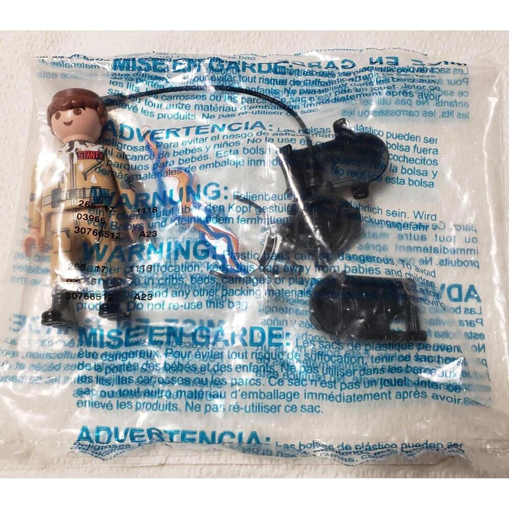 Playmobil Ghostbusters Ray Stantz Figure – Sealed Bag w/ Ghost Trap & Gear - NEW